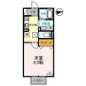 メゾンリヴェール 1Kの間取り