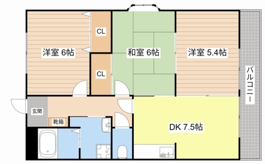 間取図 ヴィラバーデンバーデン