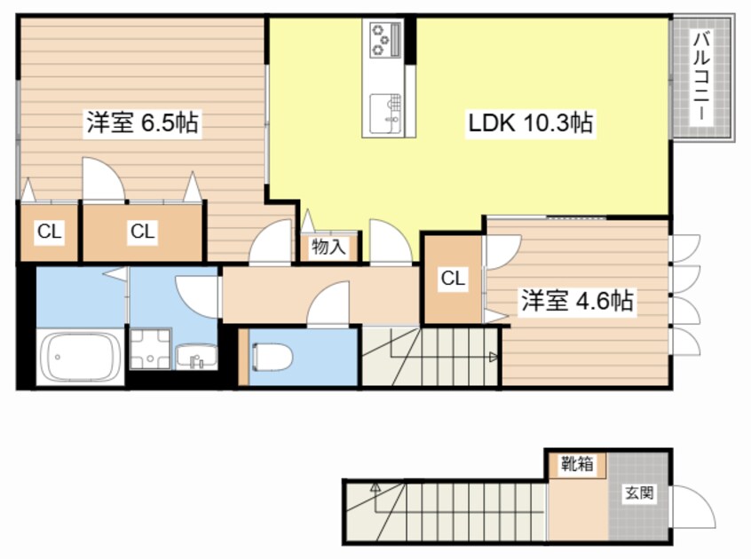 間取図 クレール