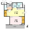 Perla 1LDKの間取り