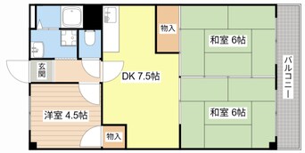 間取図 ベルパーク三陽