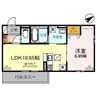 West　PathⅡ 1LDKの間取り