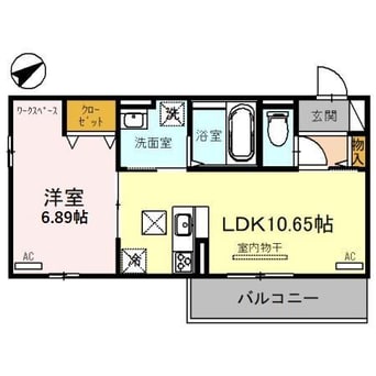 間取図 West　PathⅡ（ウェストパスⅡ）