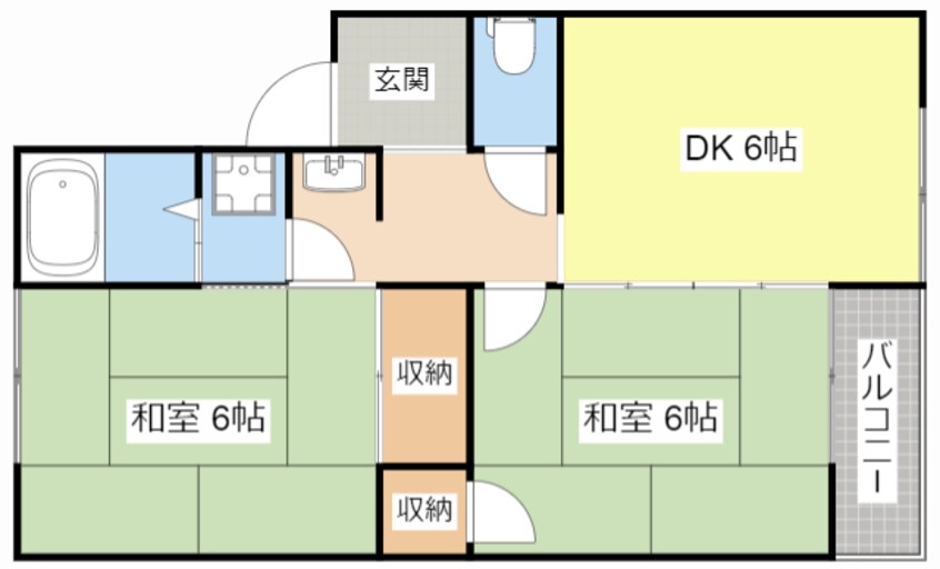 間取図 レイクハイツⅡ