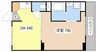 ヴィラナリー石山寺Ⅰ 1DKの間取り