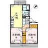 セジュールＬ３(エルスリー) 2DKの間取り