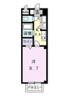 ベル　クール 1Kの間取り