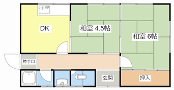 間取図 苗鹿１丁目安本邸貸家