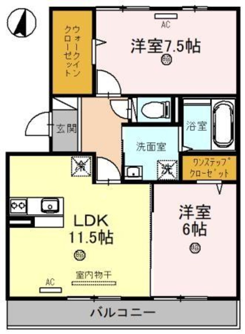 間取図 メイプルコート