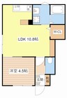 イシベセントラル 1LDKの間取り