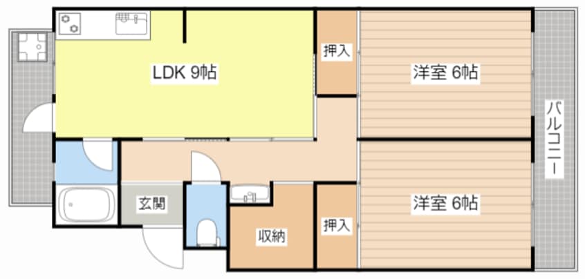 間取図 クレスト天神