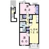 レークサイドナカノⅡ 2LDKの間取り