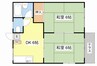 ＹＵＳＡ２１ 2DKの間取り