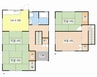 第5水口台貸家 4DKの間取り