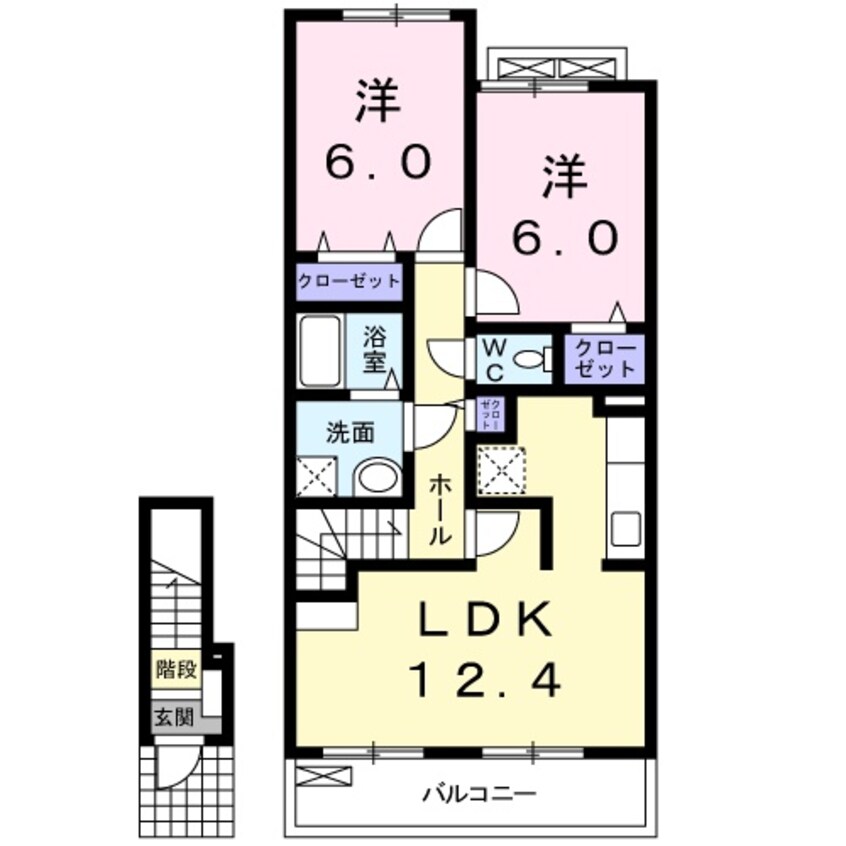 間取図 クレールハウス・シュシュ