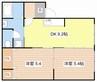 レジョナーレ大津京 2DKの間取り