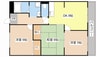 佐生マンション 3DKの間取り