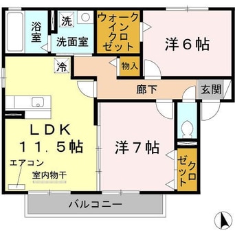間取図 リビングタウン唐崎　B棟