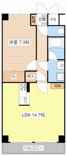 シオン 1LDKの間取り
