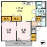 セピアコート 2LDKの間取り
