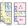 ヒルズハウスＪＳ 2LDKの間取り