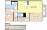 エトワール 1LDKの間取り