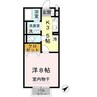 モナリエ 1Kの間取り