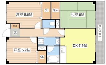 間取図 サンライズ鏡