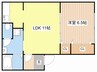 レジョナーレ大津京 1LDKの間取り