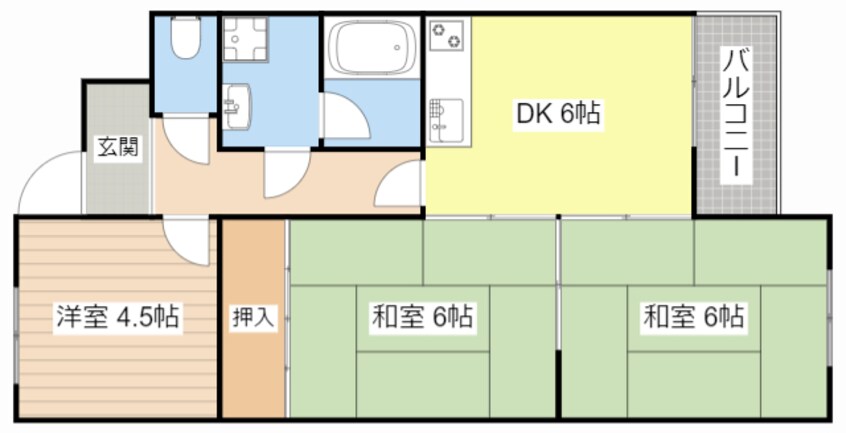 間取図 コーポセシリア