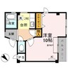 メゾン ド・Ｕ唐崎 1Kの間取り