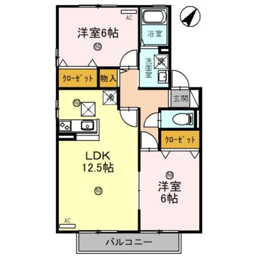 間取図 サンシャイン湖舟　Ａ棟