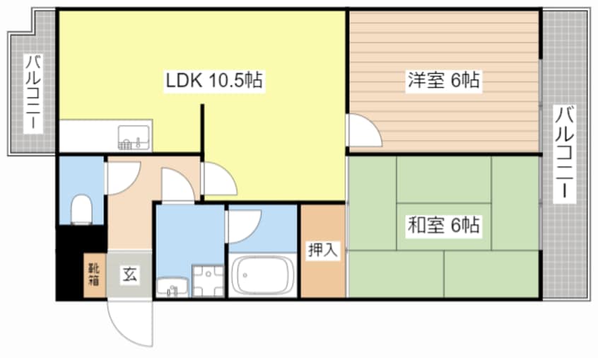 間取図 レイティー西大津2号館