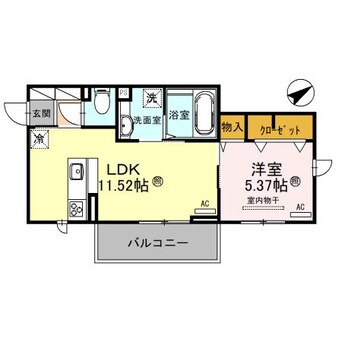 間取図 Lucent本堅田 (ルーセント)