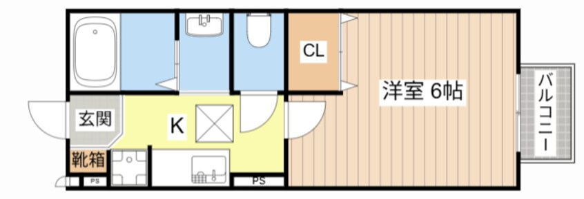 間取図 藤井ハイツ虫生野