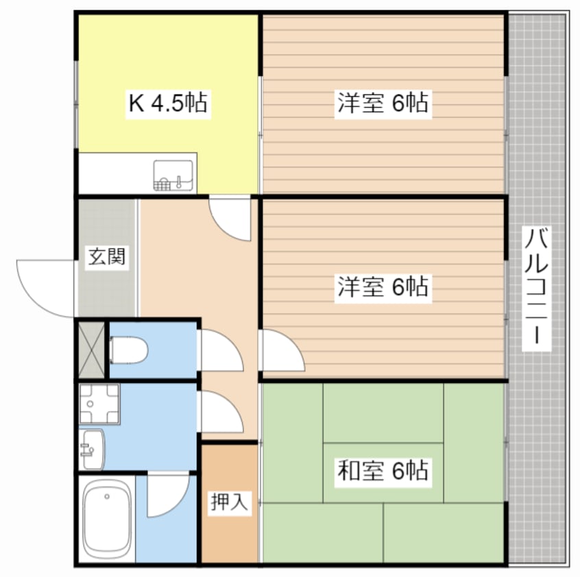 間取図 レイティー西大津１号館