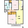 パティオドリーム　Ｂ棟 2LDKの間取り