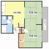 セジュール２１ 2DKの間取り