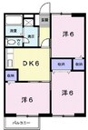 リヴェール 3DKの間取り