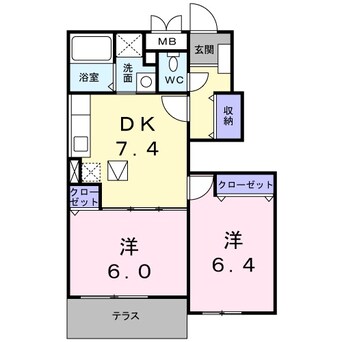 間取図 アグレアーブルⅠ