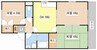 エスコート今堅田Ｂ棟 3DKの間取り