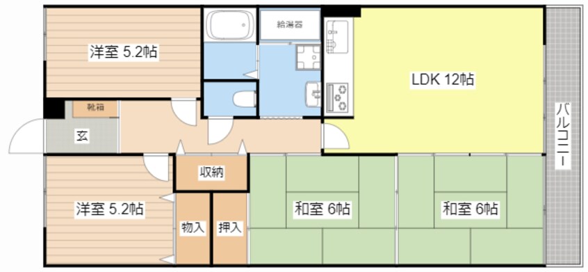 間取図 プレマジュール大津堅田