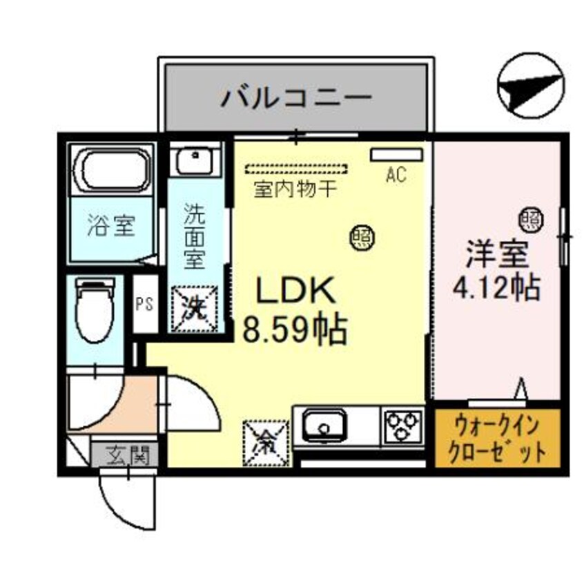 間取図 プラートコート今津