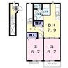 フロレスタ　キャピタル 2DKの間取り