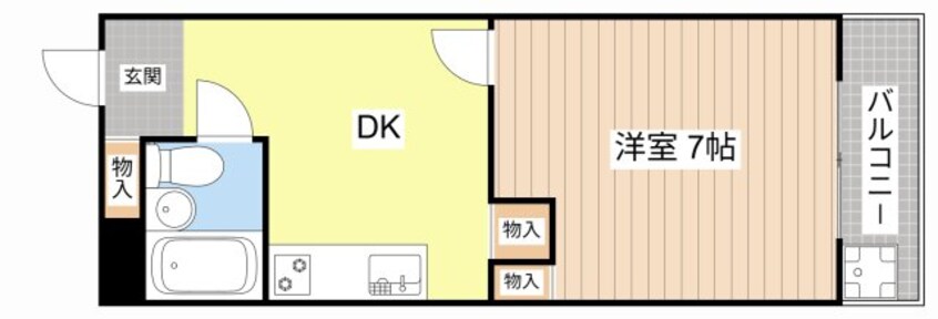 間取図 山東アパート１