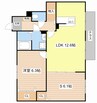 アドウェル参番館 1LDK+Sの間取り