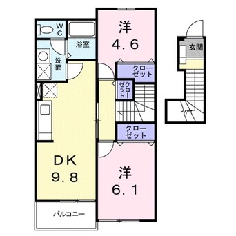 間取図 ディーア・クミルＢ