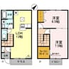レストヴィラージュ　Ａ棟 2LDKの間取り