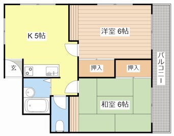 間取図 ハイツ堅田