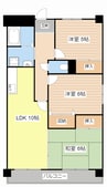 アストレア吉田 3LDKの間取り